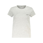 Pepe Jeans Gray Cotton Women T-Shirt