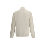 Brunello Cucinelli White Cashmere Cardigan