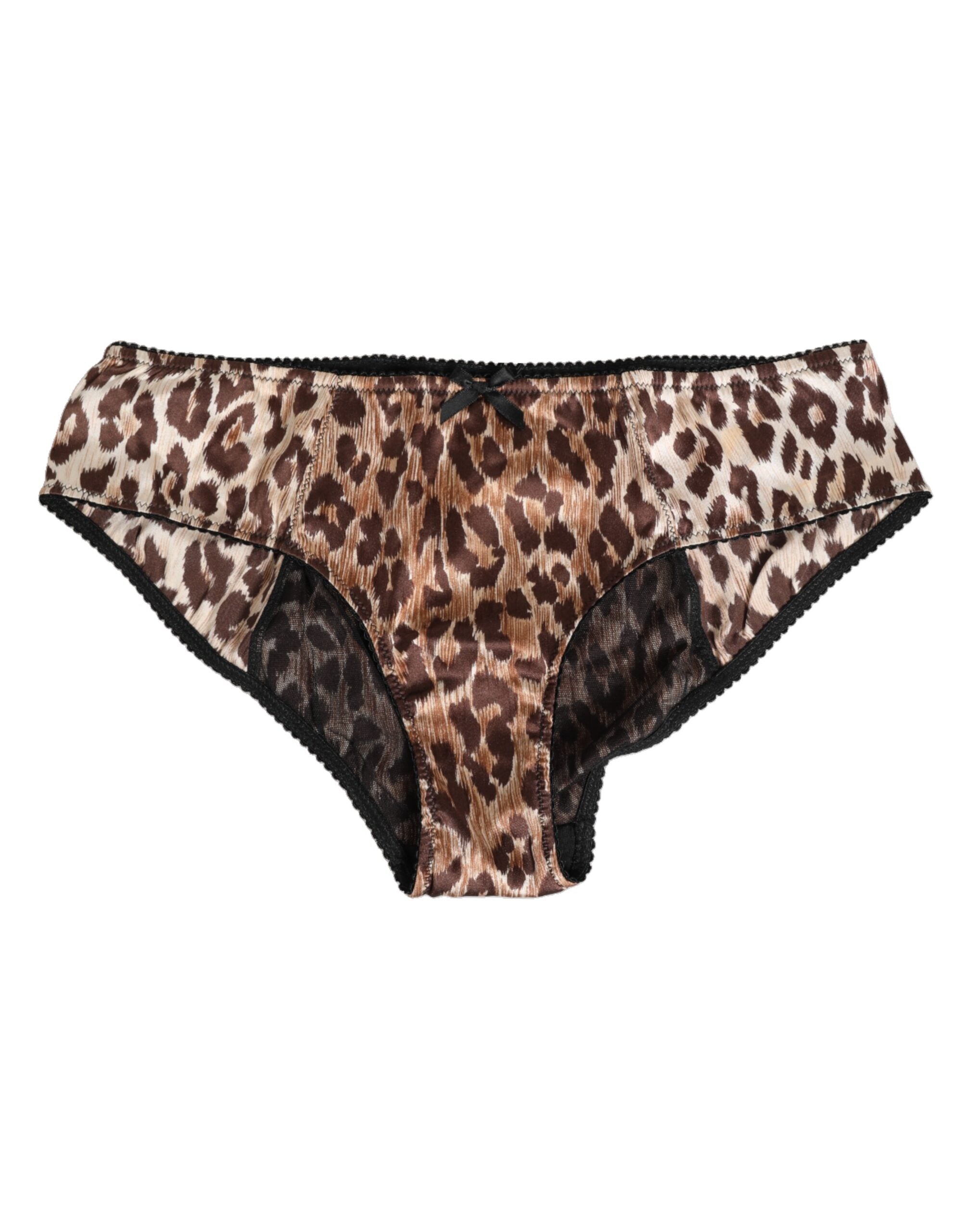 Dolce & Gabbana Multicolor Leopard Print Girdle Panty Underwear