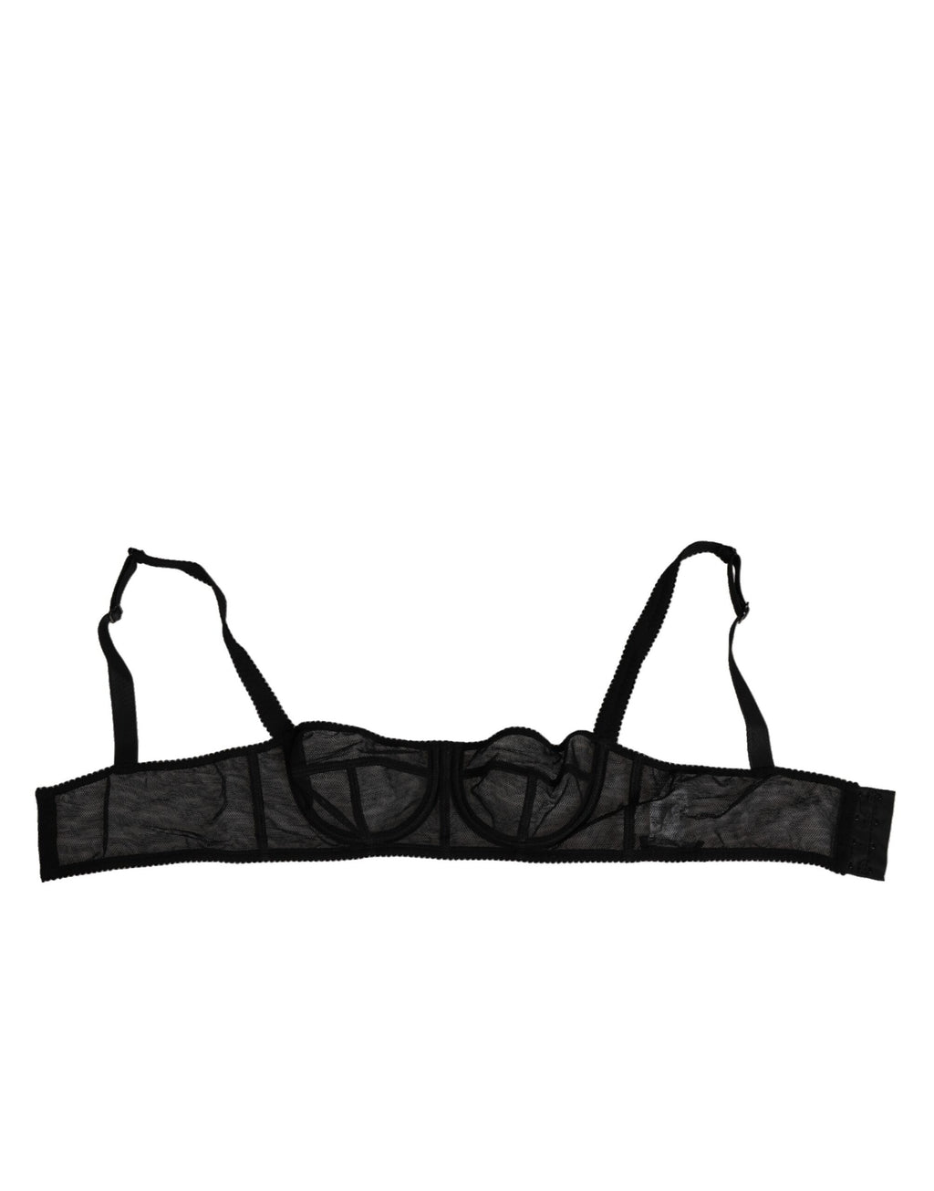 Dolce & Gabbana Black Floral Underwired Balconette Bra Underwear