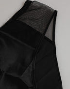 Dolce & Gabbana Black Silk Stretch High Waist Panty Underwear