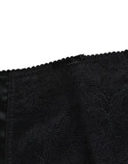 Dolce & Gabbana Black Silk Stretch Slip Cycling Women Underwear