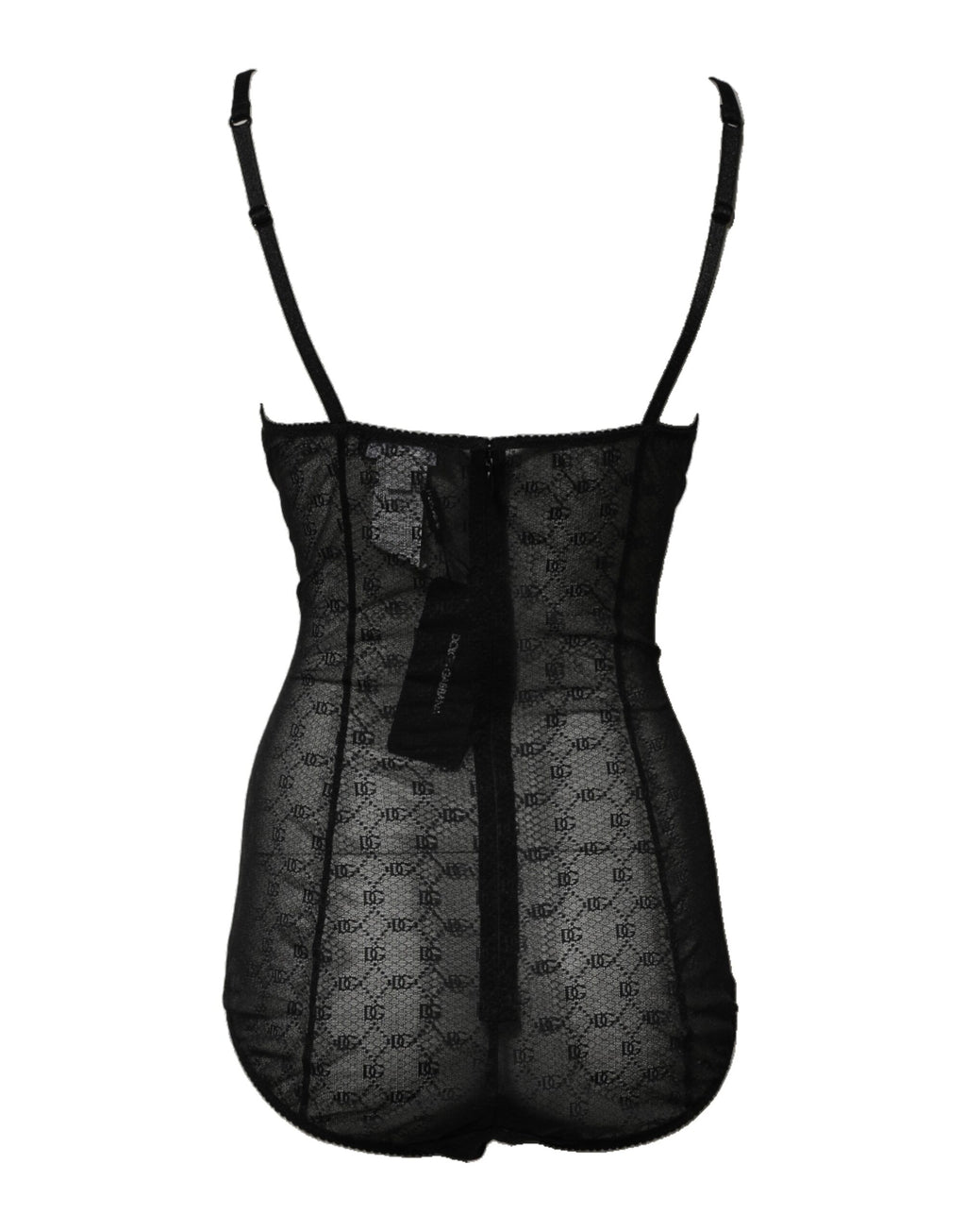Dolce & Gabbana Black Nylon Stretch Bodysuit Lingerie Underwear