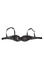 Dolce & Gabbana Black Acetate Stretch Balconette Bra Underwear