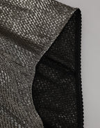 Dolce & Gabbana Gray Silk Stretch Slip Girdle Panty Underwear