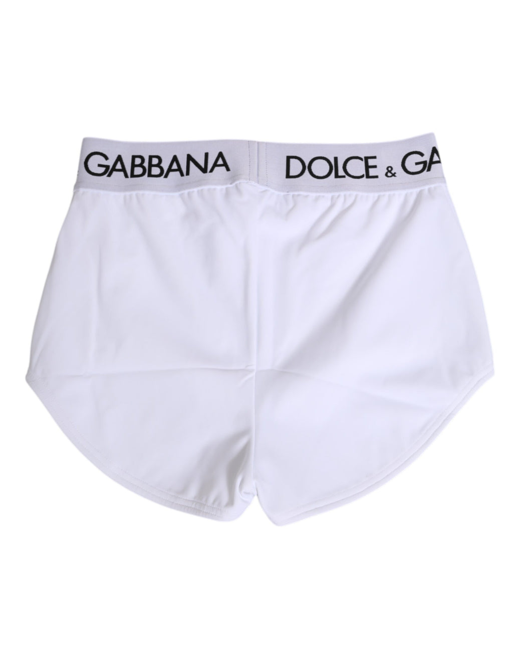 Dolce & Gabbana White Nylon Logo Waistband Shorts Underwear
