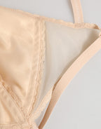 Dolce & Gabbana Beige Nylon Triangle Soft Cup Brassiere Underwear