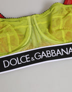 Dolce & Gabbana Green Nylon Soft Cup Balconnet Bra Underwear