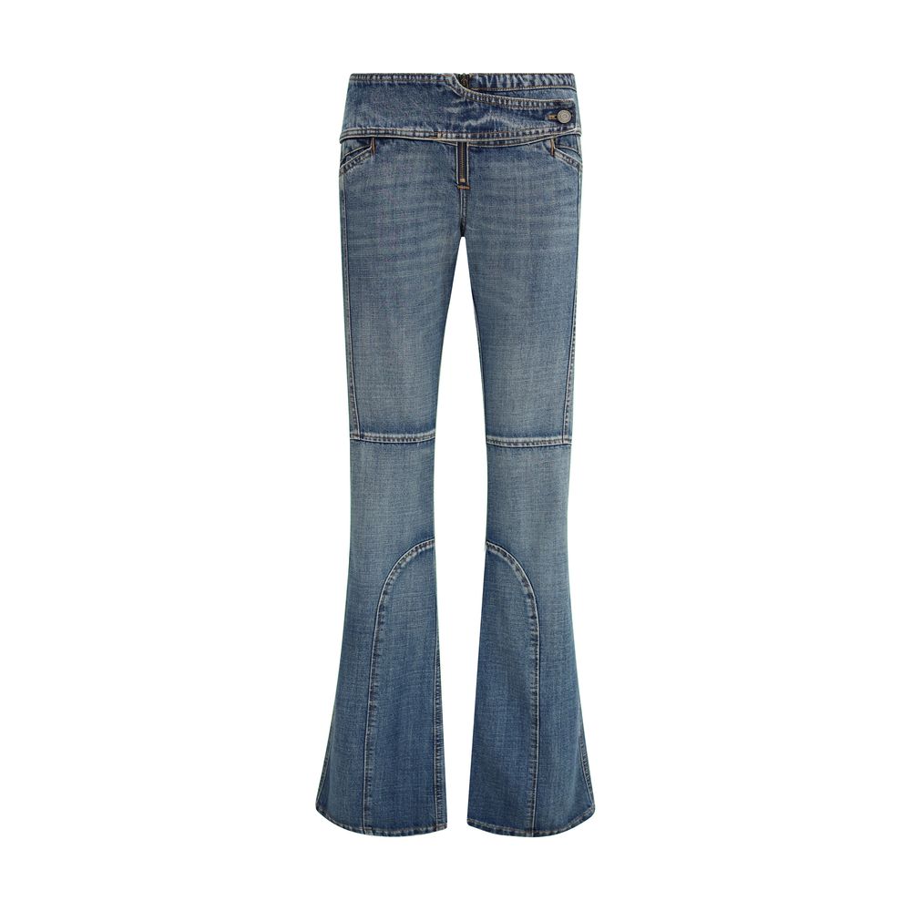 Coperni Blue Polyester Flared Jeans