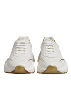 Dolce & Gabbana White Gold Daymaster Low Top Sneakers Shoes