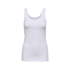 Only White Cotton Tank Tops