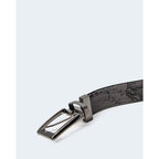 Alviero Martini Prima Classe Black Leather Regular Belt