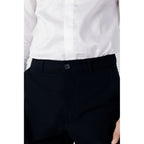 Armani Exchange Blue Cotton Pant