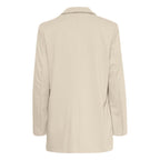 ICHI Beige Recycled Polyester Blazer