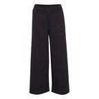 ICHI Black Recycled Polyester Flared Pants