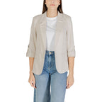 Only Beige Linen Blazer