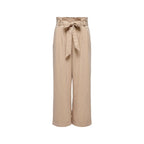 Only Beige Viscose Casual Pants