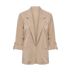Only Beige Viscose Blazer