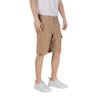 Jack Jones Beige Cotton Bermuda Shorts