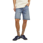 Jack Jones Blue Cotton Bermuda Shorts