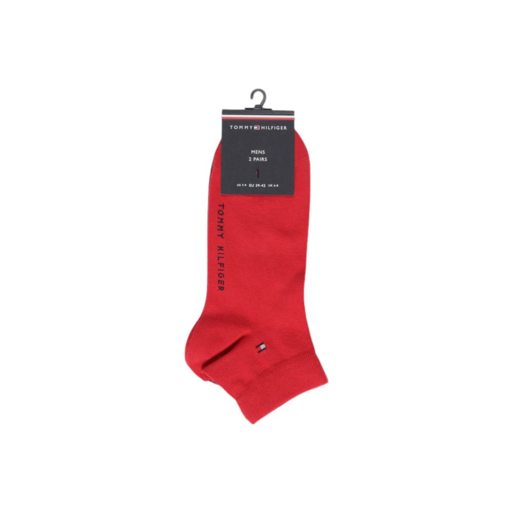 Tommy Hilfiger Red Cotton Socks