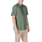 Antony Morato Green Lyocell Shortsleeve Shirt