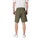 Replay Green Cotton Bermuda Shorts