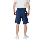 Replay Blue Cotton Bermuda Shorts