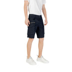 Replay Blue Cotton Bermuda Shorts