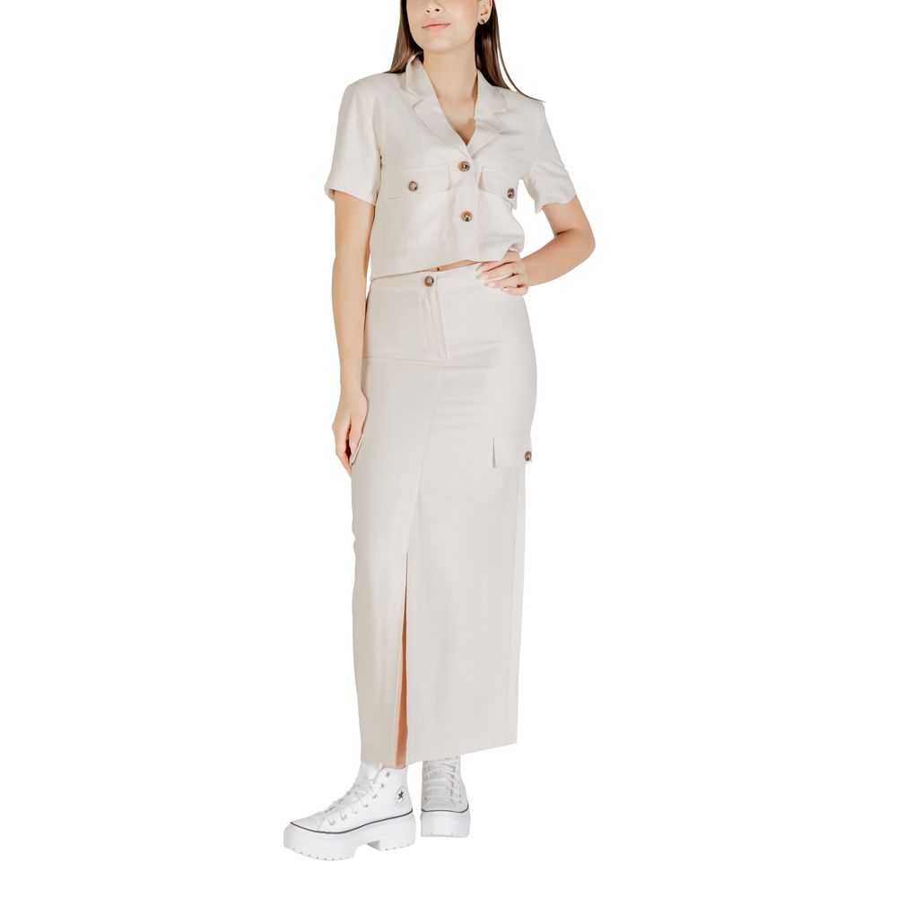 Jacqueline De Yong Bicolor Viscose Long Skirt