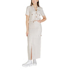 Jacqueline De Yong Bicolor Viscose Long Skirt