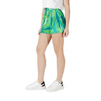 Only Green Viscose Shorts