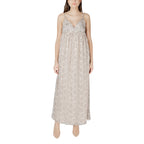 Only Beige Recycled Polyester Long Dress