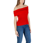 Only Red Polyester T-Shirt