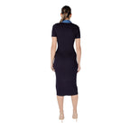 Morgan De Toi Blue Viscose Long Dress