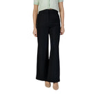 Morgan De Toi Black Polyester Casual Pants