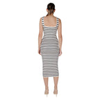 Morgan De Toi Beige Viscose Long Dress