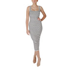 Morgan De Toi Beige Viscose Long Dress