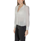 Morgan De Toi White Polyester Blouse