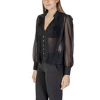Morgan De Toi Black Polyester Blouse