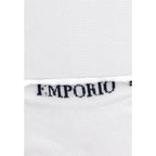 Emporio Armani Underwear White Cotton Socks