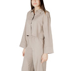 Only Beige Viscose Blouse