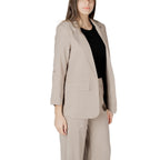 Only Beige Viscose Blazer