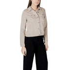 Street One Beige Cotton Jackets & Coat