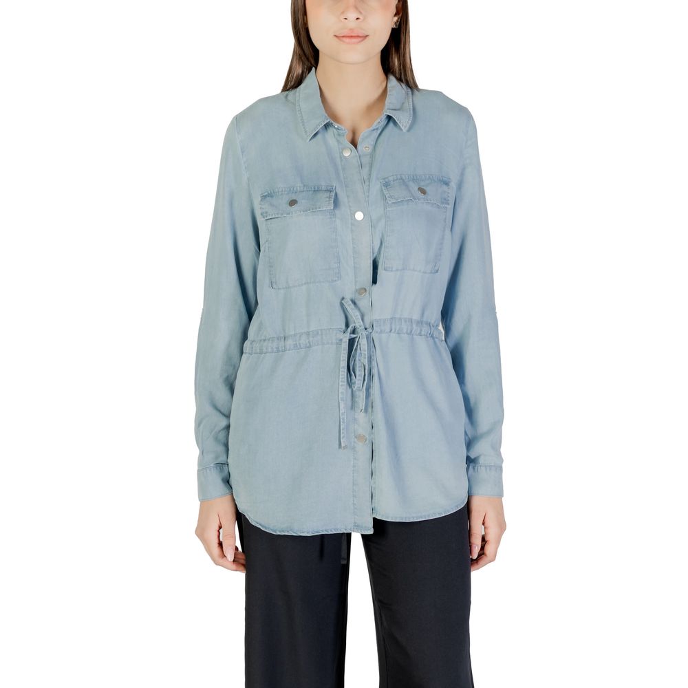 Only Light Blue Tencel Blouse