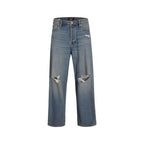 Jack Jones Blue Cotton Relaxed Fit Jeans
