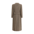 Golden Goose Beige Fleece Wool Coat