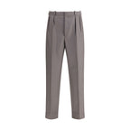 Margiela Green Fleece Wool Dress Pants