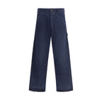 Margiela Blue Cotton Casual Pants