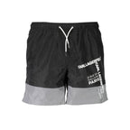 Karl Lagerfeld Black Polyester Men's Swim Trunk